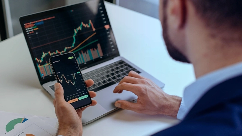 Panel de control de trading de Lagox Coreviax